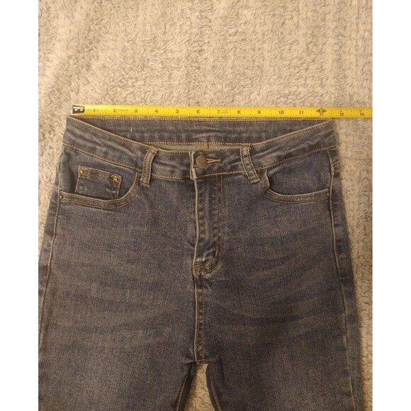 Flared cropped distressed Blue jeans Size 25 - Picture 4 of 5
